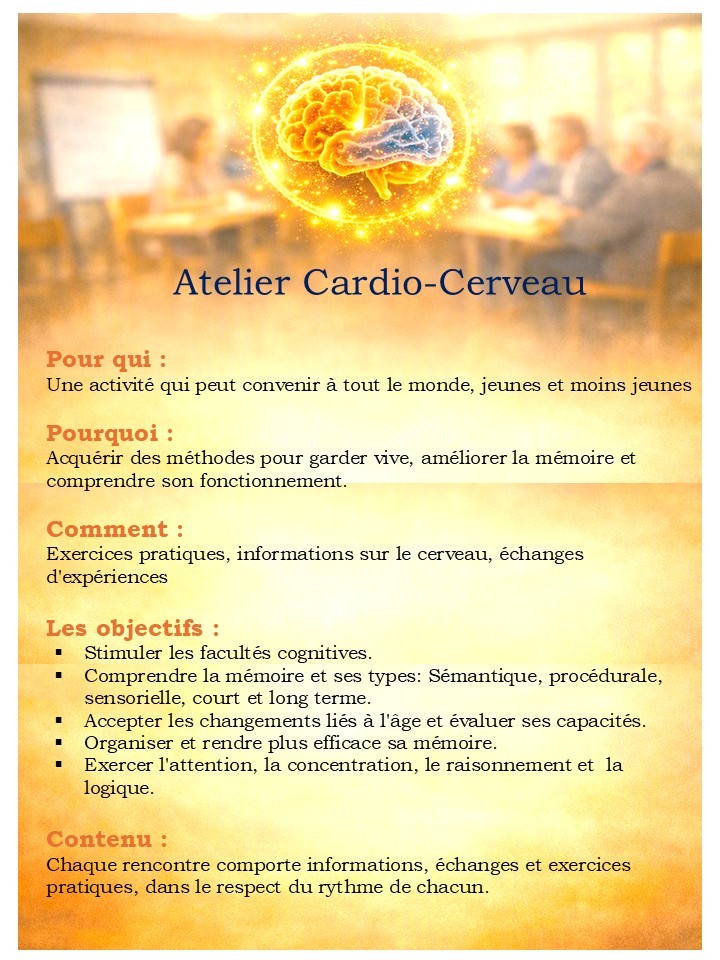 Atelier Cardio-Cerveau